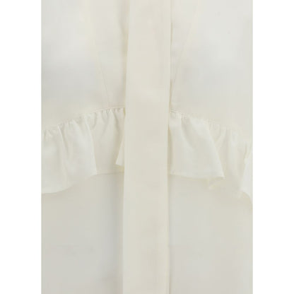 P.A.R.O.S.H. Cream Silk Blouse
