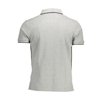 North Sails Gray Cotton Polo Shirt