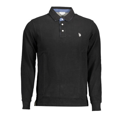 U.S. POLO ASSN. Black Cotton Polo Shirt