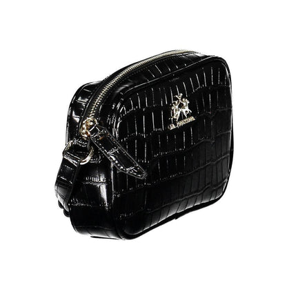 La Martina Black Polyethylene Handbag