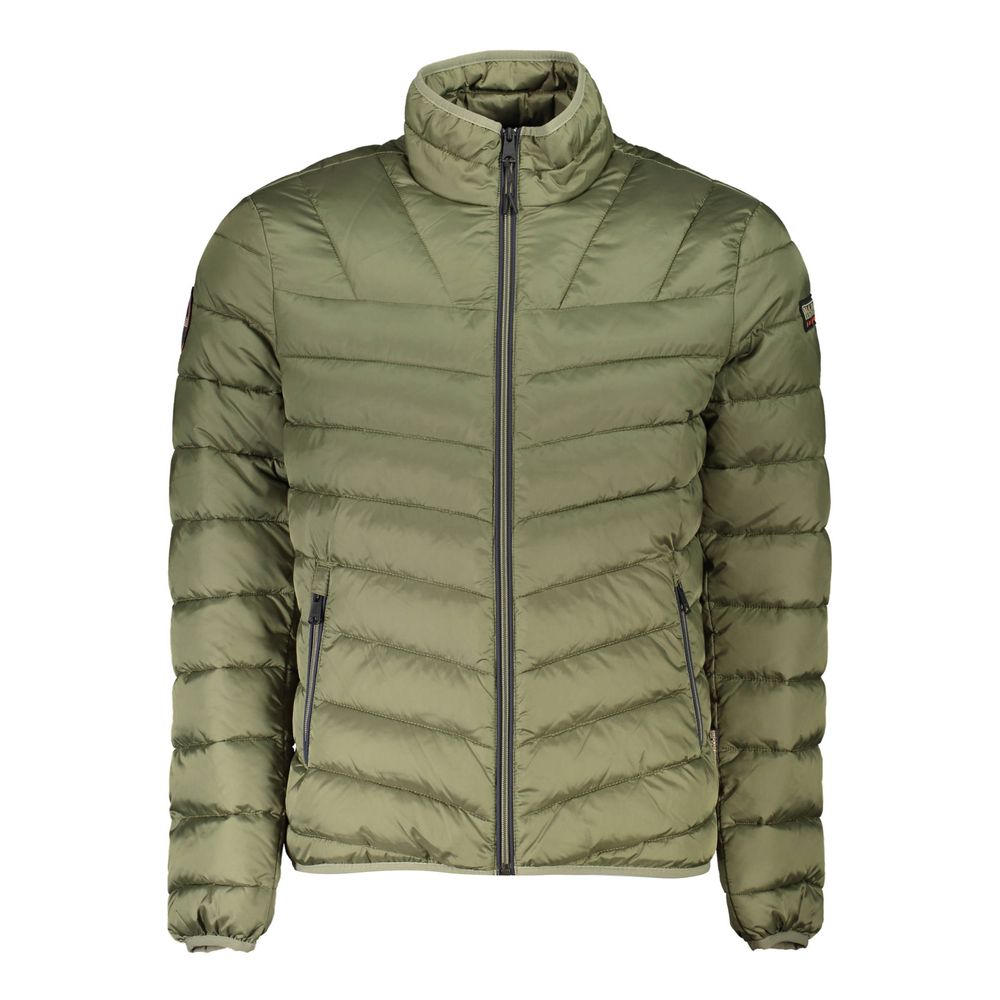 Napapijri "Verde Polyamide Men's Jacket" 1728,67403481248,Clothing,Full-Length Jackets - Jackets & Coats - Clothing,Green,Jackets & Coats - Clothing,Men,Napapijri,New with tags,S