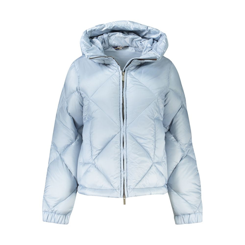 K-WAY Blue Polyester Jackets & Coat