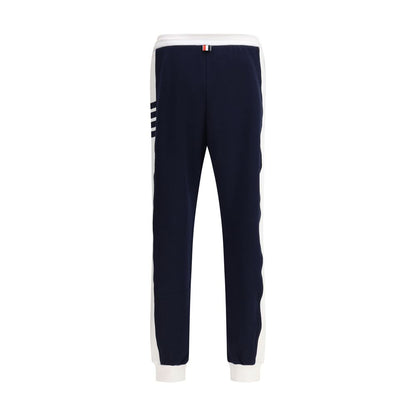 Thom Browne Blue Cotton Joggers (Workout Pants)