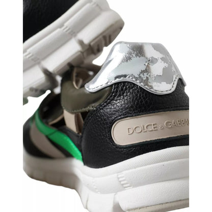 Dolce & Gabbana Sneakers Multicolor Leather Suede Shoes