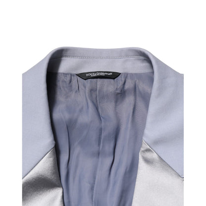 Dolce & Gabbana Gray Wool Single Breasted Men Suit Blazer