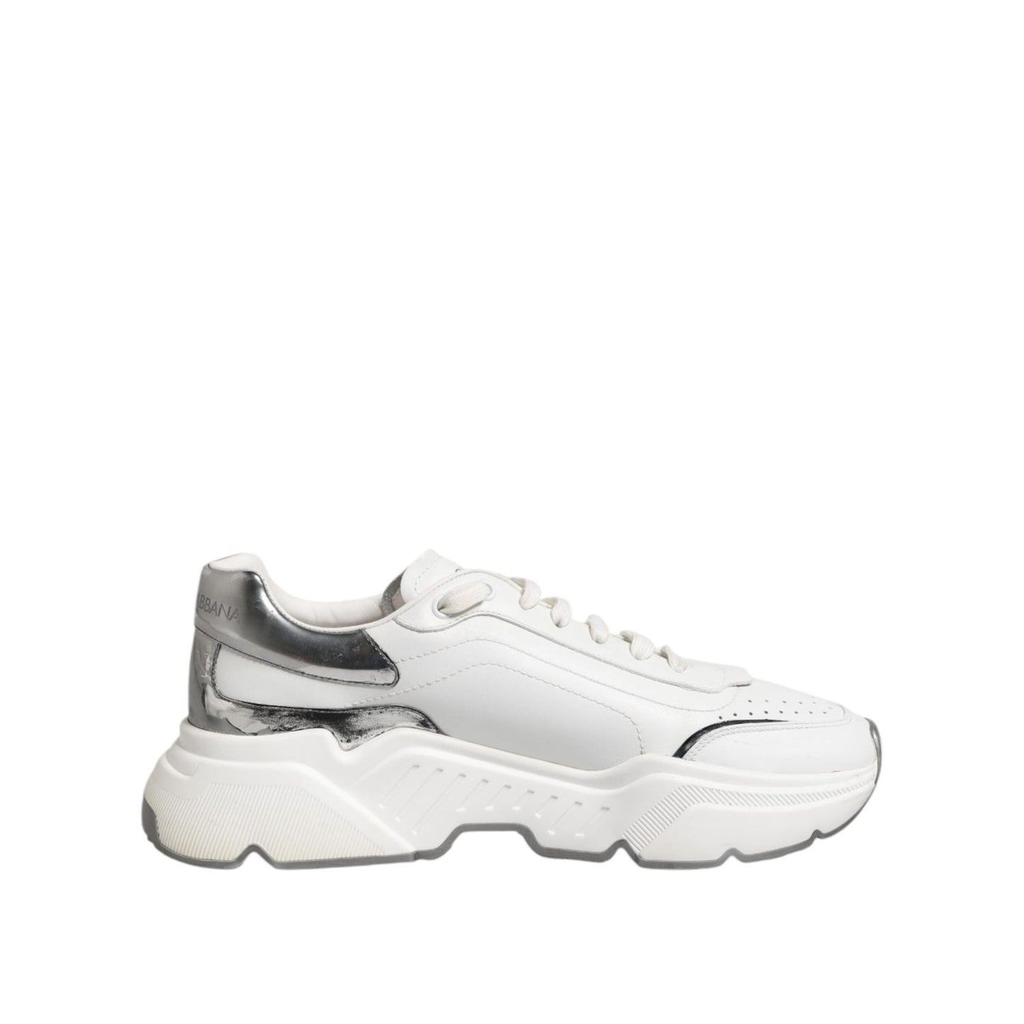 Dolce & Gabbana White Daymaster Leather Low Top Sneakers Shoes