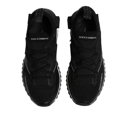 Dolce & Gabbana Black SORRENTO Lace Up Men Sneakers Shoes