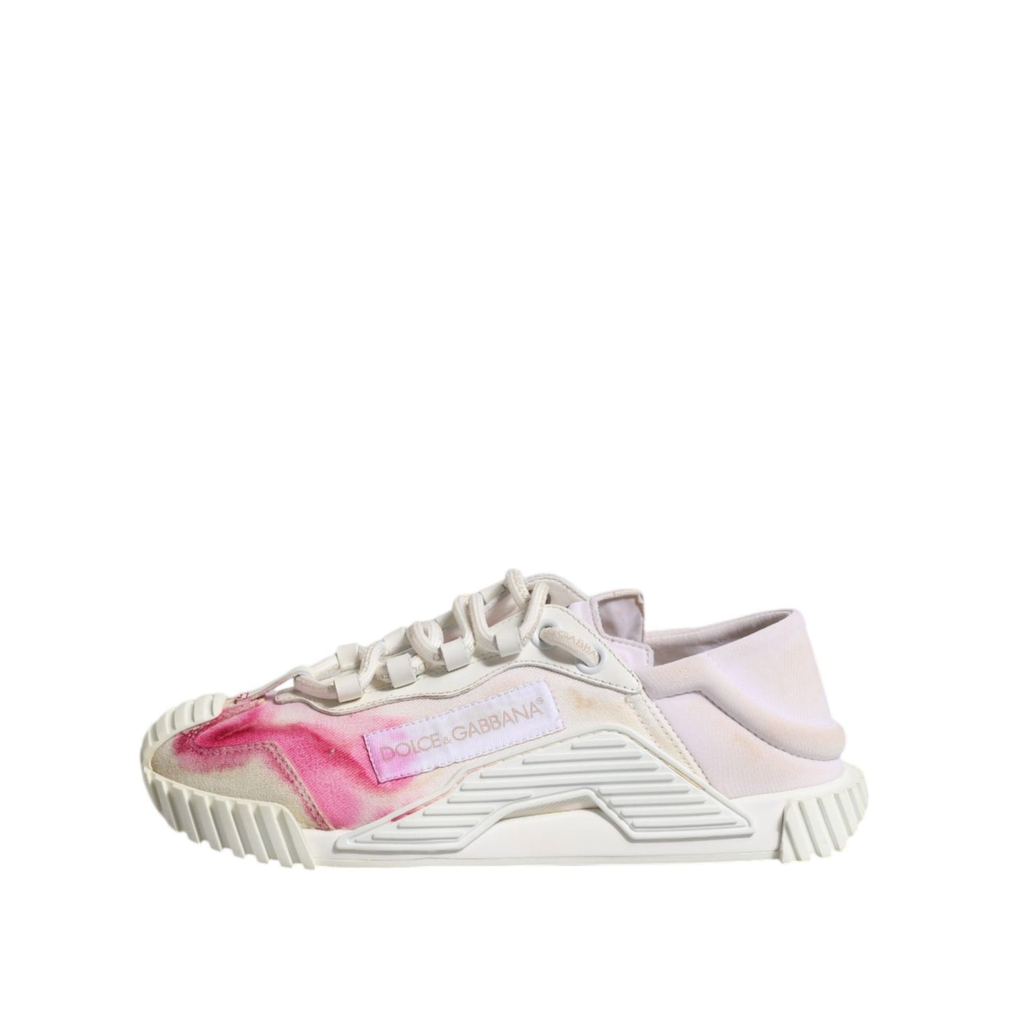 Dolce & Gabbana White NS1 Lace Up Low Top Sneakers Shoes