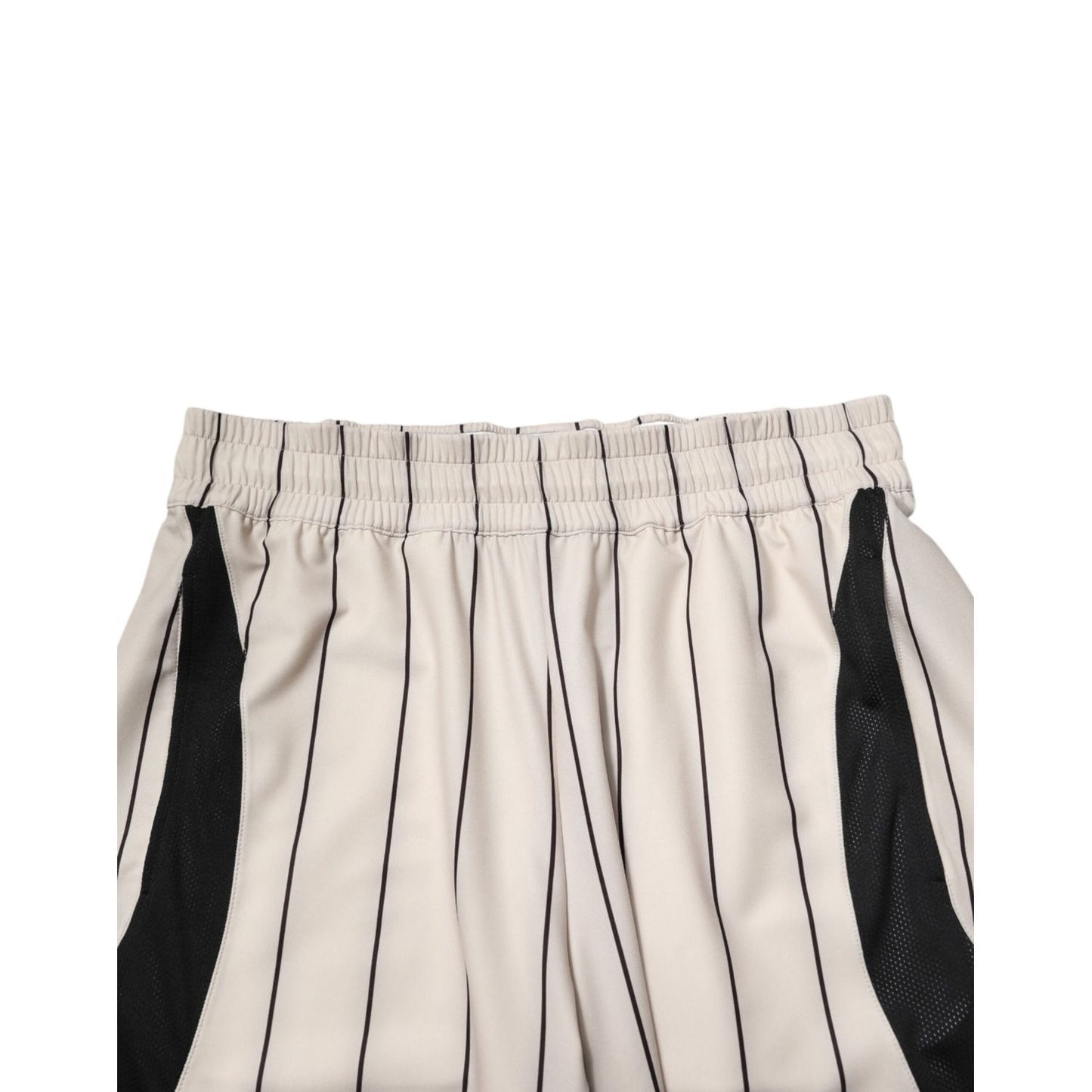 Dolce & Gabbana Off White Polyester DG Logo Sweatshorts Shorts