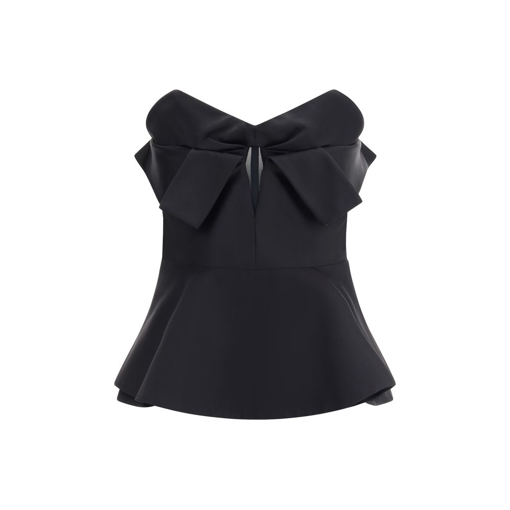 Alexander McQueen Black Polyester Top