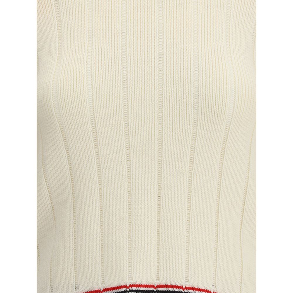Thom Browne Cream Fleece Wool Sweatshirt