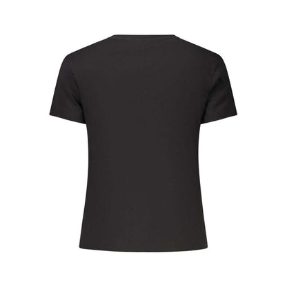 Tommy Hilfiger Black Cotton Women T-Shirt