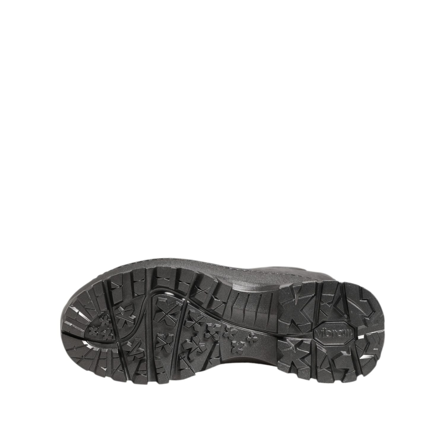 Dolce & Gabbana Black Argento Pull On Rain Boots Shoes