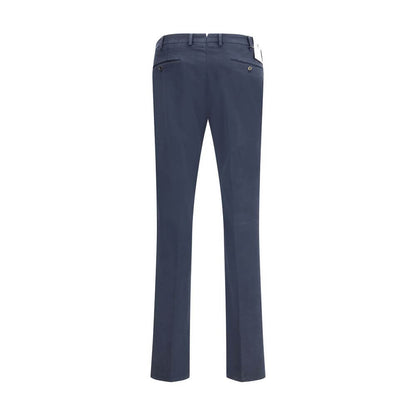 PT Torino Blue Cotton Casual Pants