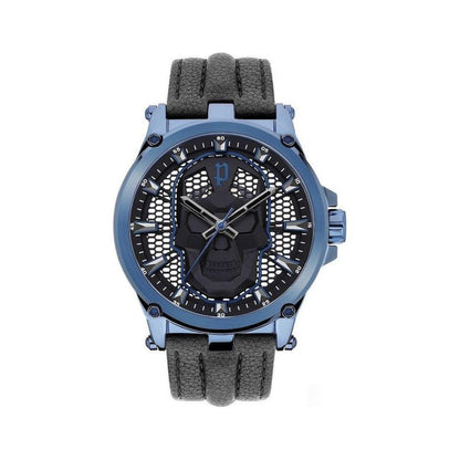 Police Black Leather Watch