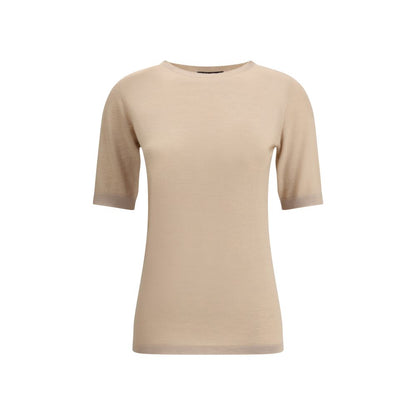 Fabiana Filippi Beige Cashmere T-Shirt
