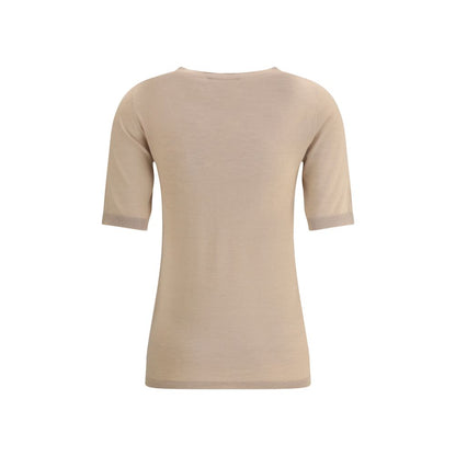 Fabiana Filippi Beige Cashmere T-Shirt