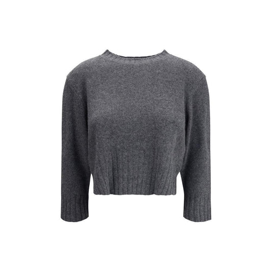 Loulou De Saison Cashmere Crop Sweater LO-MORALDSANTHRACITE-M