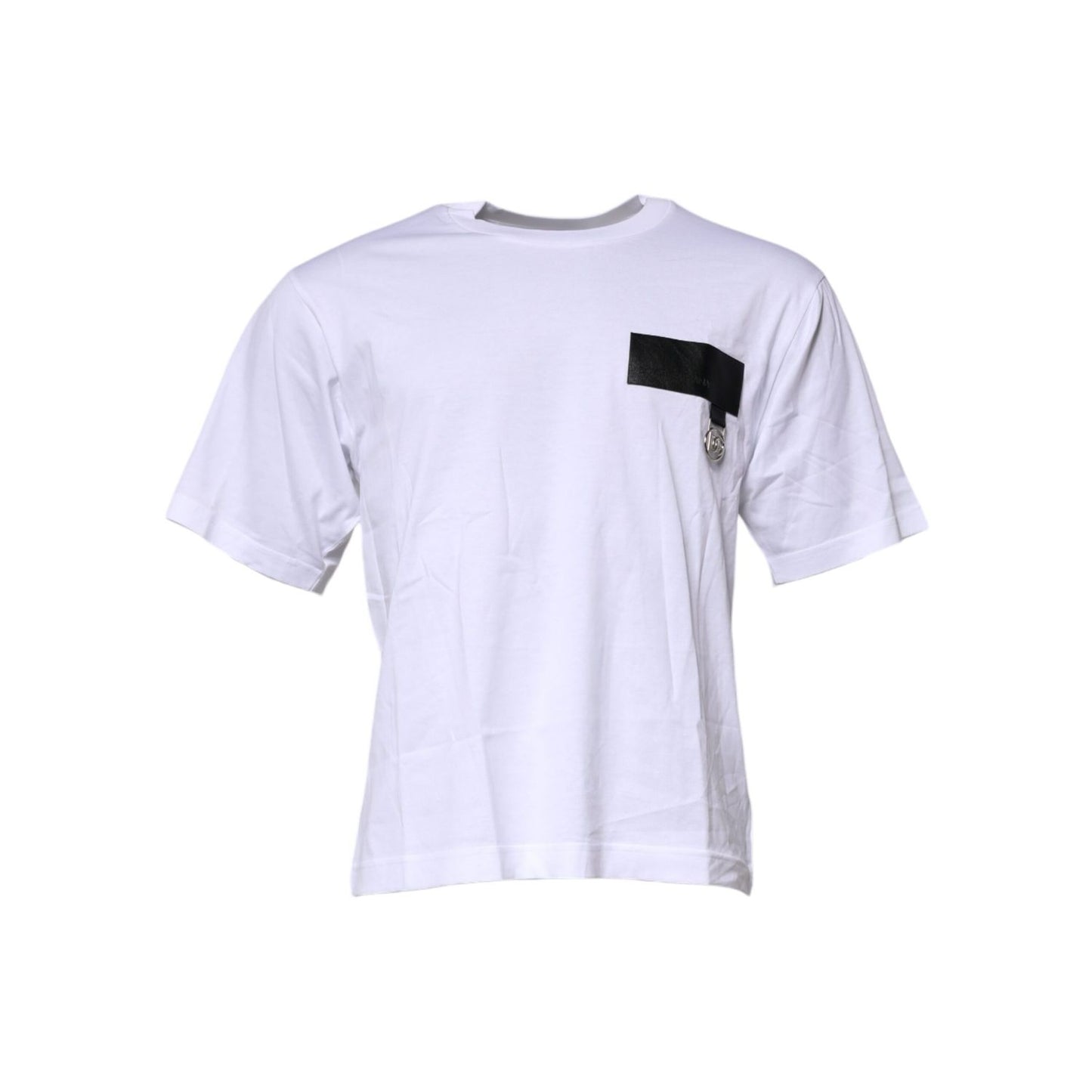 Dolce & Gabbana White Logo Crew Neck Short Sleeves T-shirt