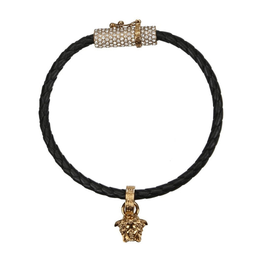 Versace Black Leather Bracelets VE8547389833481BT