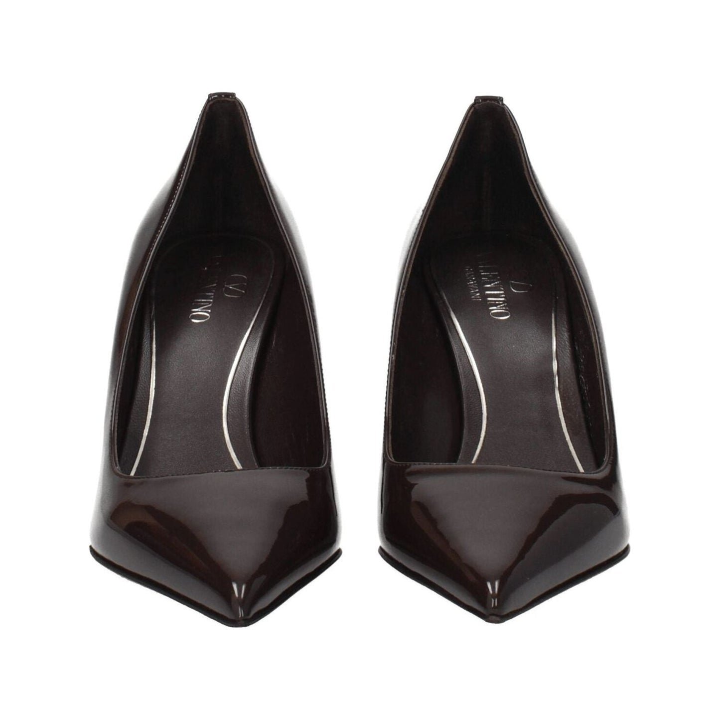 Valentino Garavani Brown Leather High Heel Pumps VA-8547391766793-EU37/US7