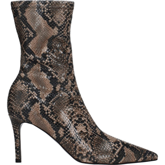 Stella McCartney Brown Leather Ankle Boots ST-8547450913033-EU38/US8