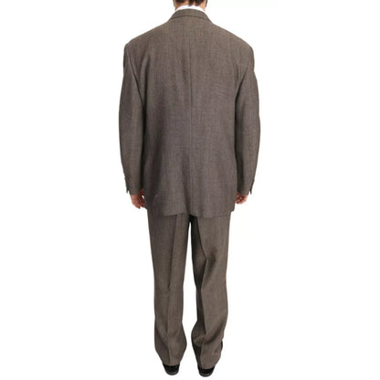 Dolce & Gabbana Brown Single Breasted Wool Suit