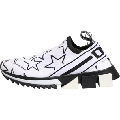 Dolce & Gabbana White Stars Sorrento Low Top Sneakers Shoes