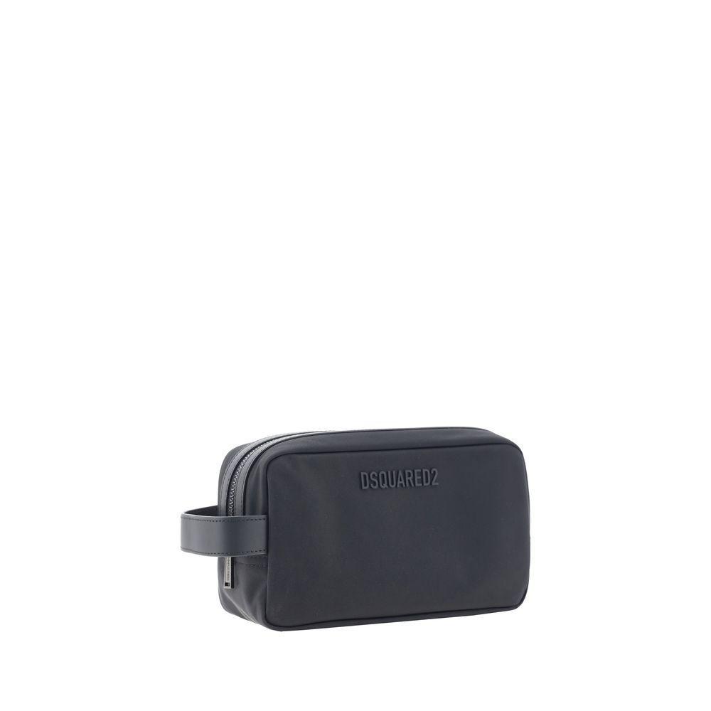 Front view with bag zipped and handles upright.