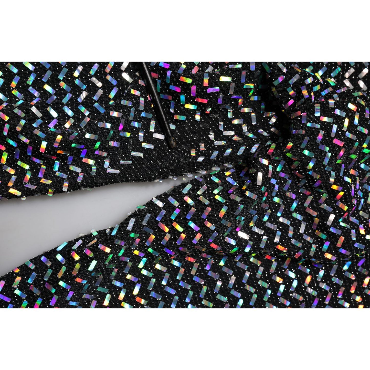 Dolce & Gabbana Multicolor Sequined Leggings Trouser Pants