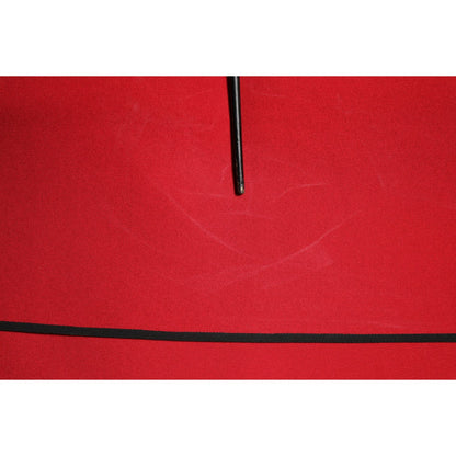 Dolce & Gabbana Red Viscose Stretch Slit Sheath Midi Dress