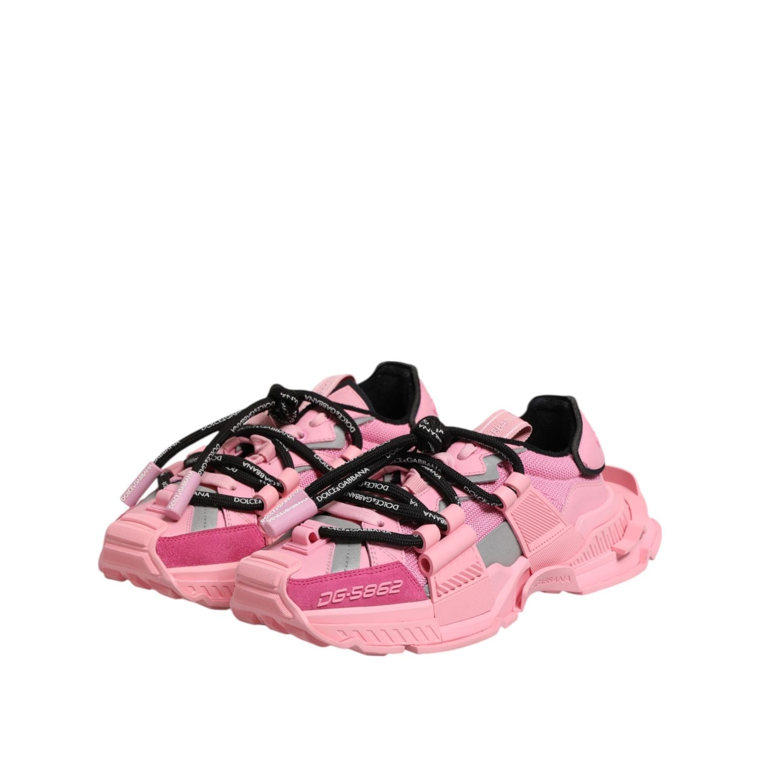 Dolce & Gabbana Pink Low Top Space Women Sneakers Shoes