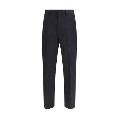 Our Legacy Black Fleece Wool Chino Pants