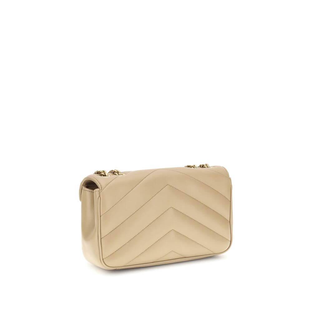 Saint Laurent Beige LouLou Shoulder Bag