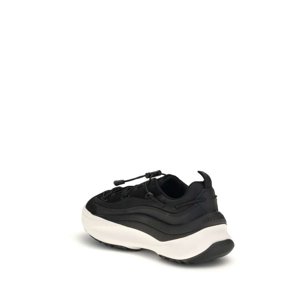 Moon Boot Black Polyester Athletic Sneakers with bold sole and embossed logo