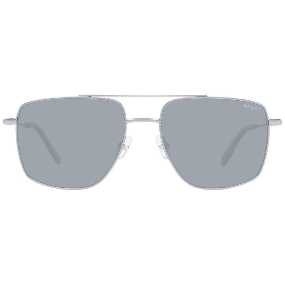 Hackett Gray Metal Sunglasses