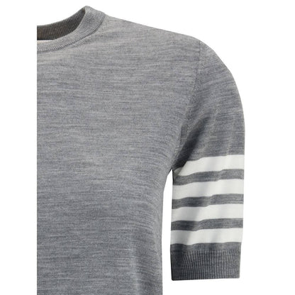 Thom Browne Gray Fleece Wool T-Shirt