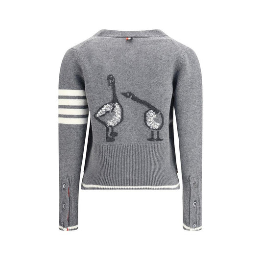 Thom Browne Virgin wool Cardigan with embrodery geese TH-FKC657AY1029035-IT42 | L