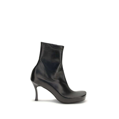 Balenciaga Black Calf Leather Bos Taurus Ankle Boots