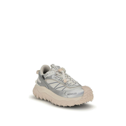 Moncler Cream Calf Leather Bos Taurus Athletic Sneakers