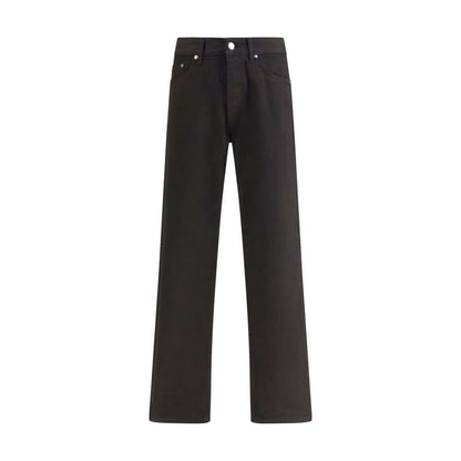 Sunflower Black Cotton Relaxed Fit Jeans with sustainable design and recycled metal trim for an eco-friendly look.