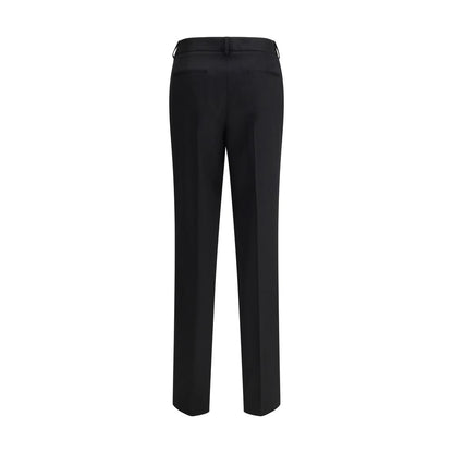 Lardini Black Wool Dress Pants