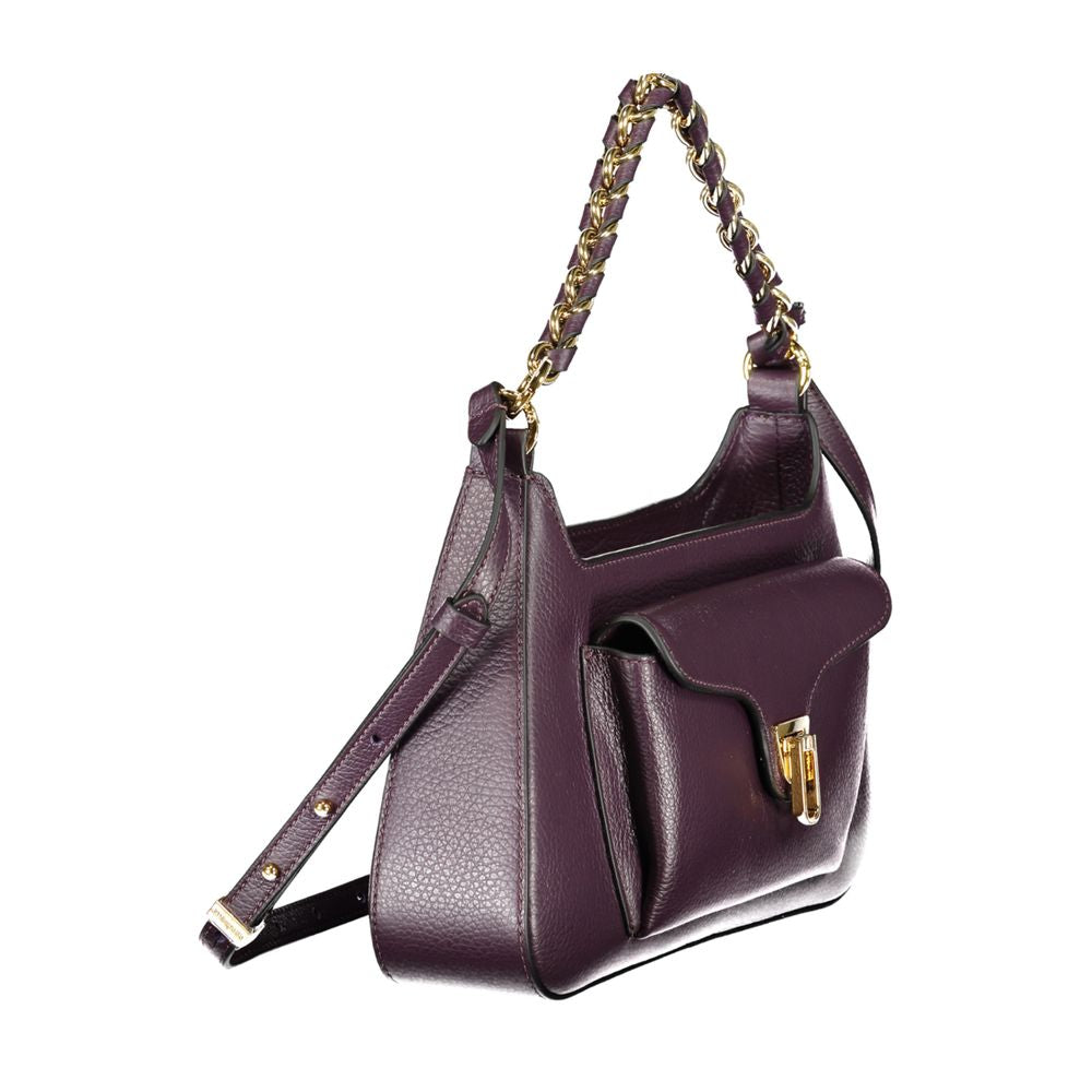 Coccinelle Purple Leather Women Handbag
