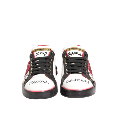 Dolce & Gabbana Multicolor Portofino Low Top Sneakers Shoes