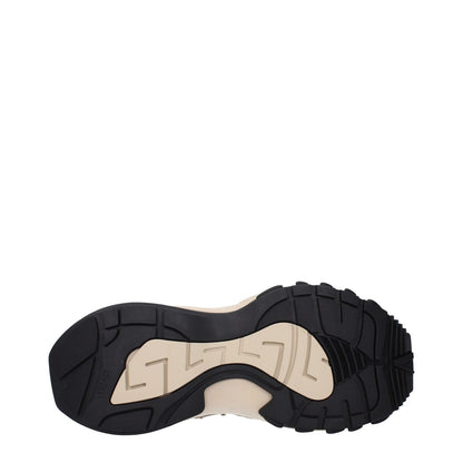 Versace Beige Fabric Sneakers