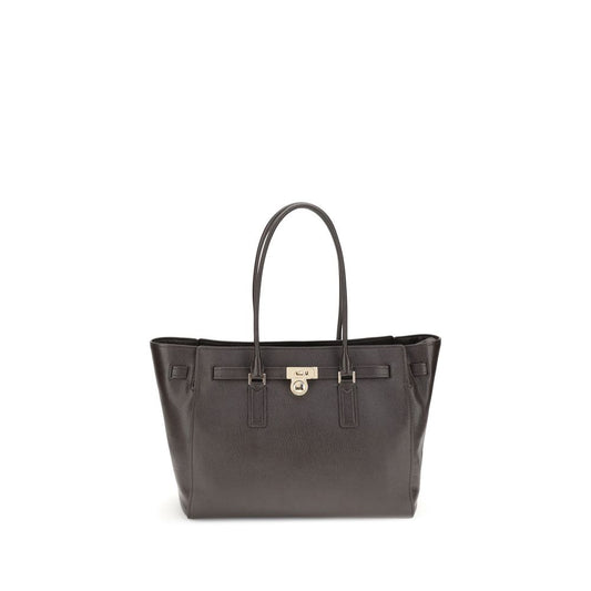 Michael Kors Brown Calf Leather Bos Taurus Shoulder Bag