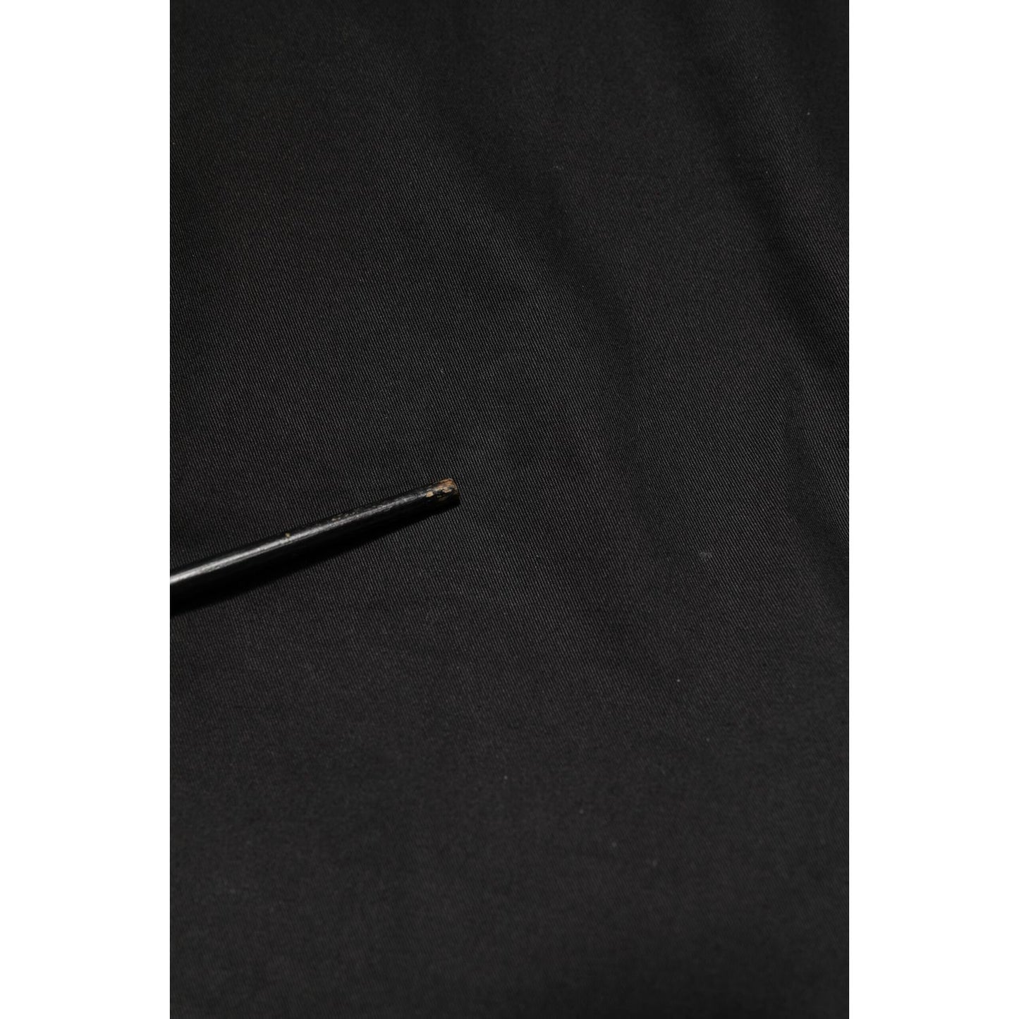 Dolce & Gabbana Black Cotton Tapered Men Formal Trousers Pants