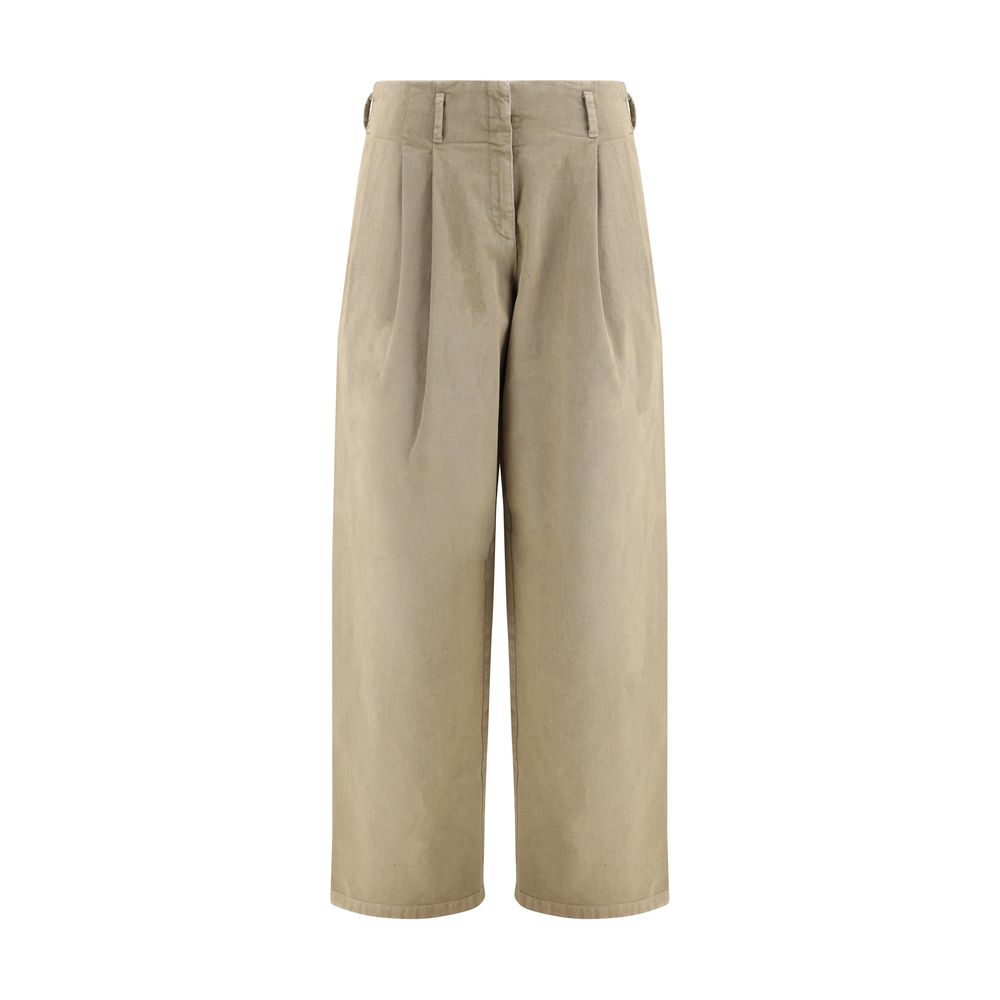 Golden Goose Bicolor Cotton Casual Pants