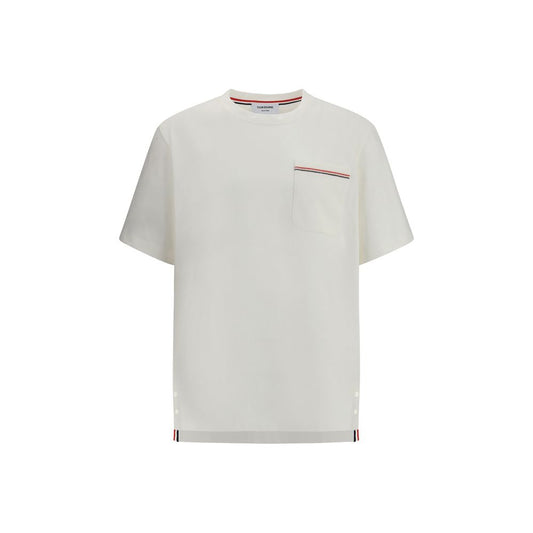 Thom Browne White Cotton T-Shirt