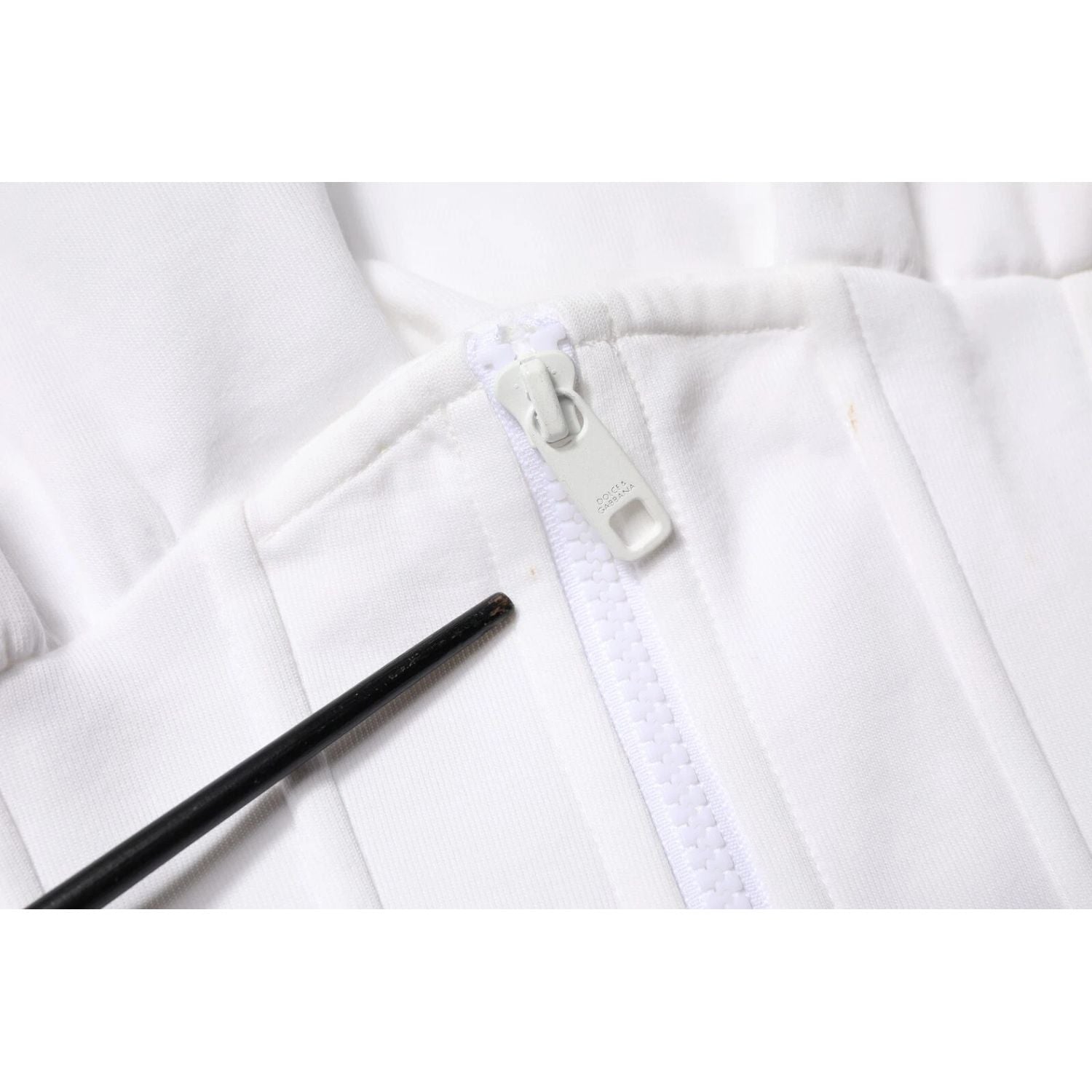 Dolce & Gabbana White Corset Stretch Cotton Top T-shirt